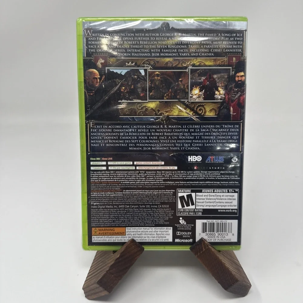Game of Thrones Atlus Microsoft Xbox 360 BRAND NEW SEALED!